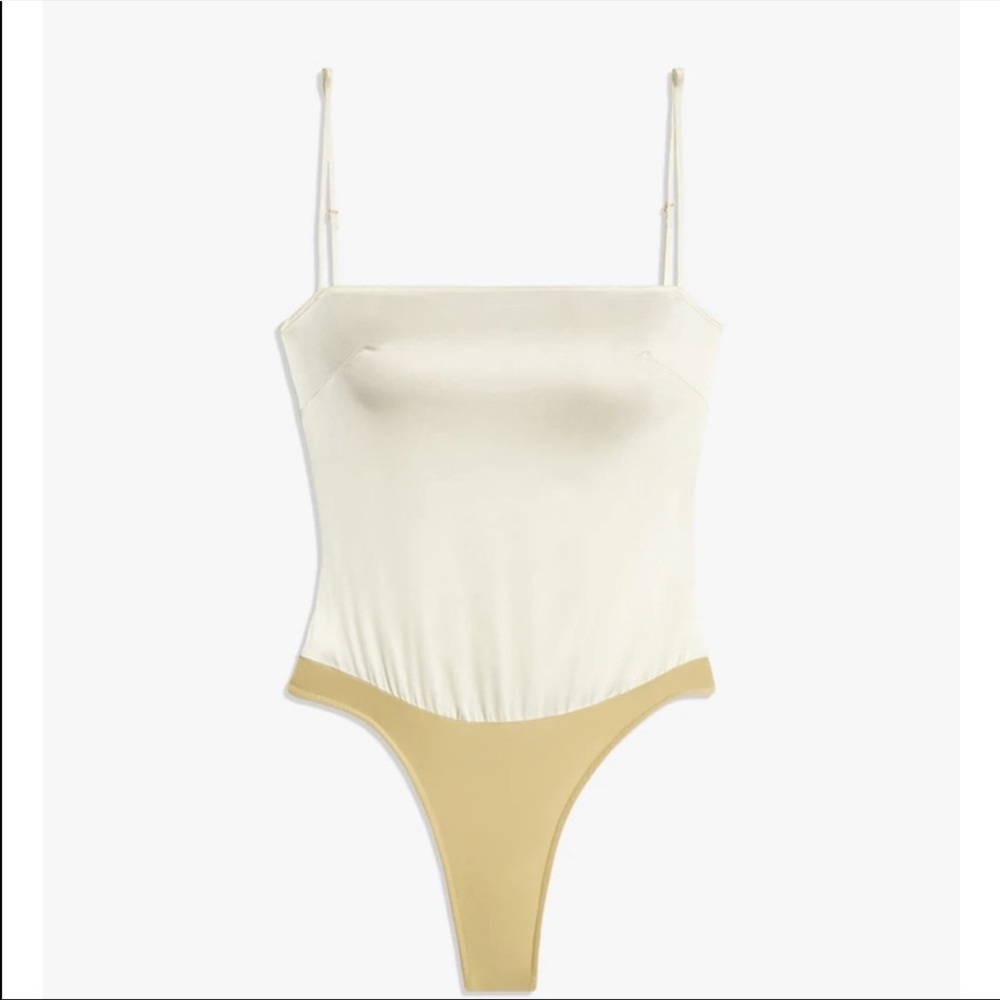 WEWOREWHAT charmeuse bodysuit
